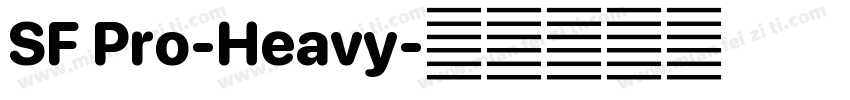 SF Pro-Heavy字体转换